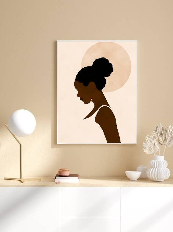 Beige Graphic Poster for wholesale by Ouéso