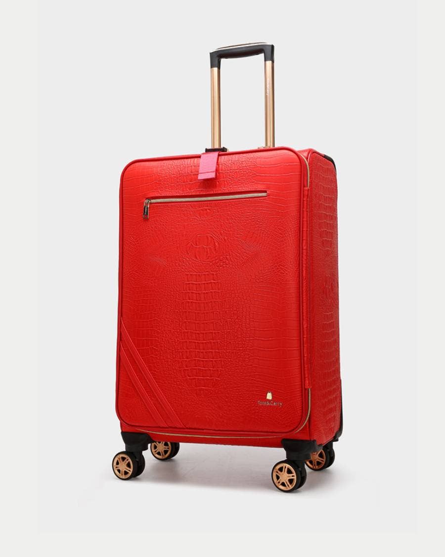 Tote&Carry - Wholesale Luggage - Apollo 2 Suitcase 2 Piece Set in Red1