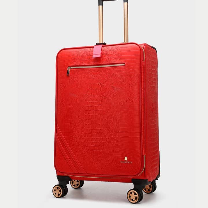 Tote&Carry - Wholesale Luggage - Apollo 2 Suitcase 2 Piece Set in Red1
