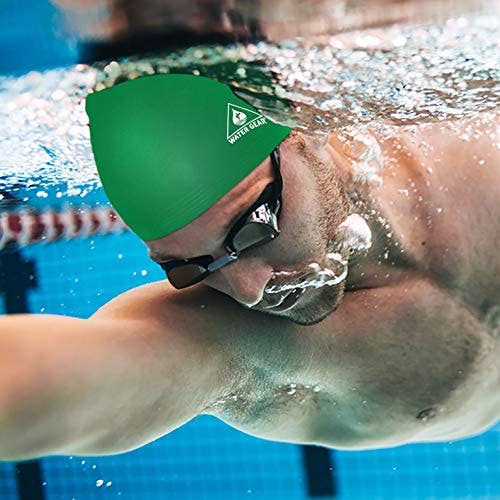 Water Gear - Wholesale Swim Cap - Unisex - Water Gear Latex Swim Cap - Shave Time Off Your Lap