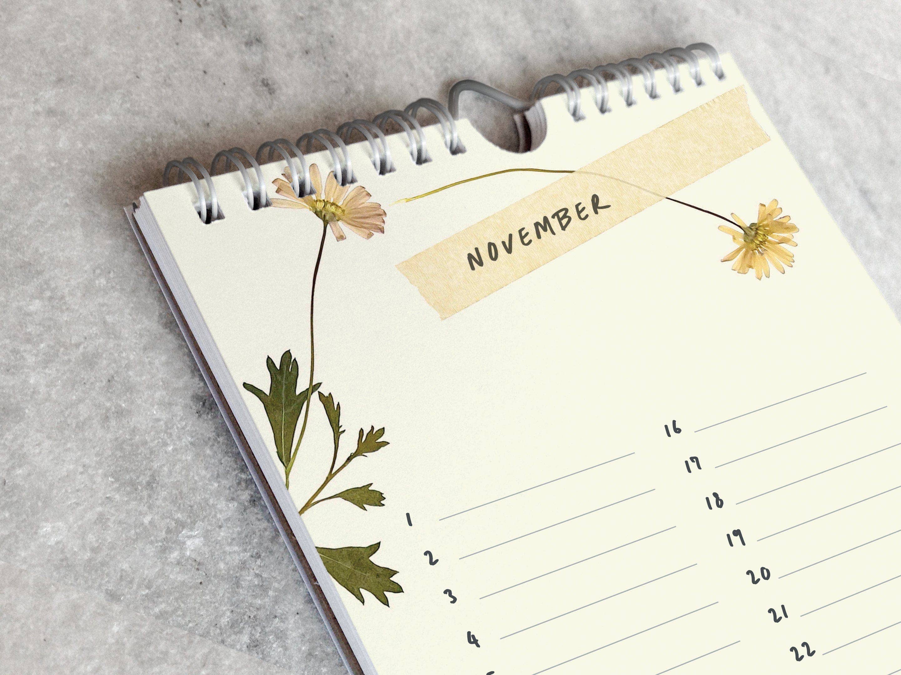 Favorite Story - Wholesale Calendar - Celebration Calendar, Pressed Flowers13