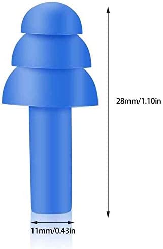 Quality Plugs – Tampões de ouvido por atacado – 50 pares de protetores auriculares reutilizáveis com estojo plástico, NRR 25 dB3