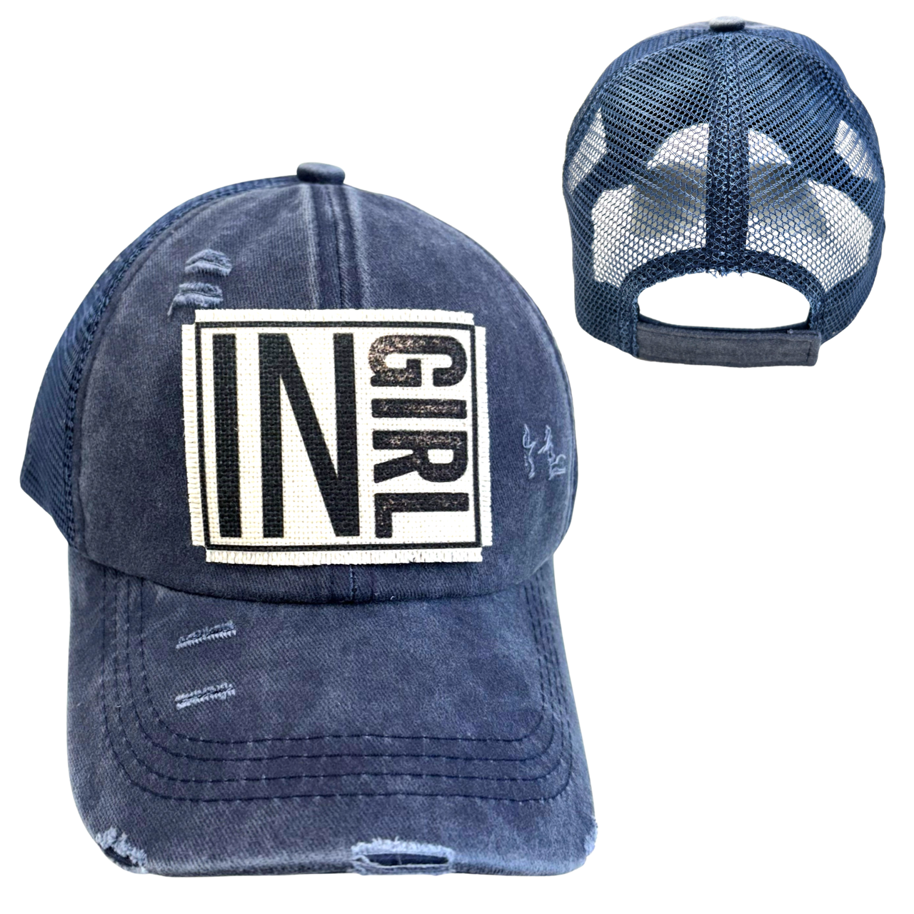 dkhandmade - Vente Casquette queue de cheval – femme - CHAPEAUX INDIANA POUR FILLE4