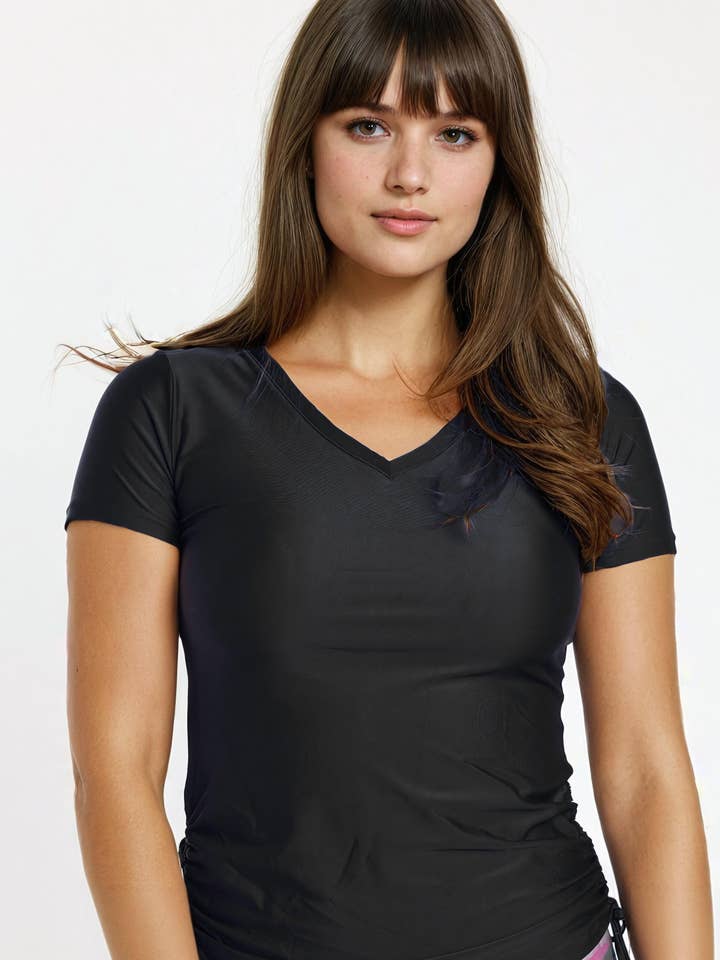 V-Neck Adele Swim Top for wholesale by Calypsa