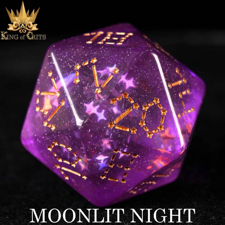 DNDDICE.COM – Dados por atacado – Moonlit Night - 12 Dice Set5