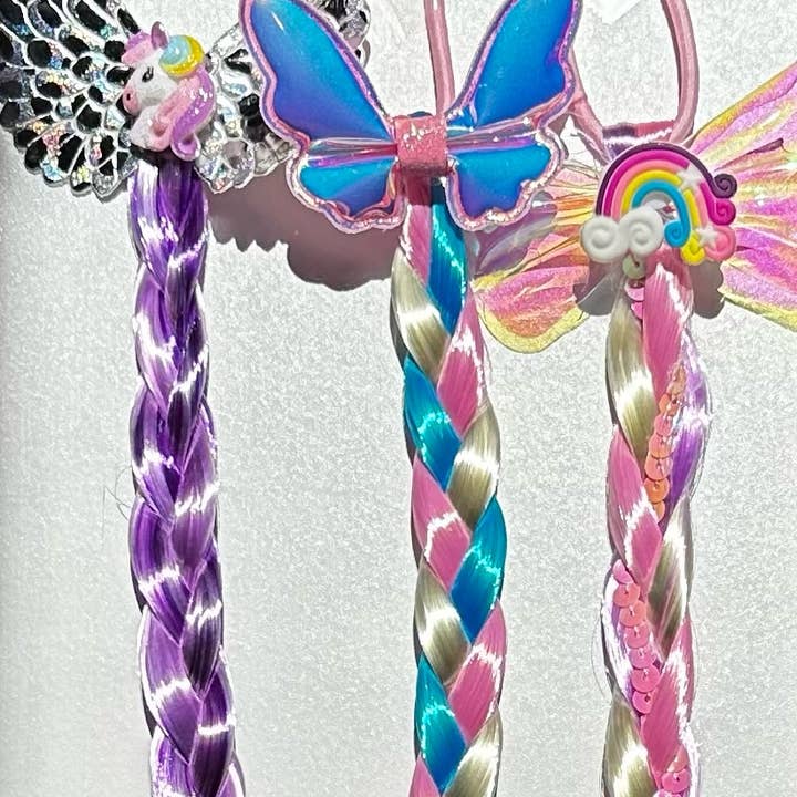 Fantasy Braided Ponytail Set for wholesale by Anuja Tolia Jewelry