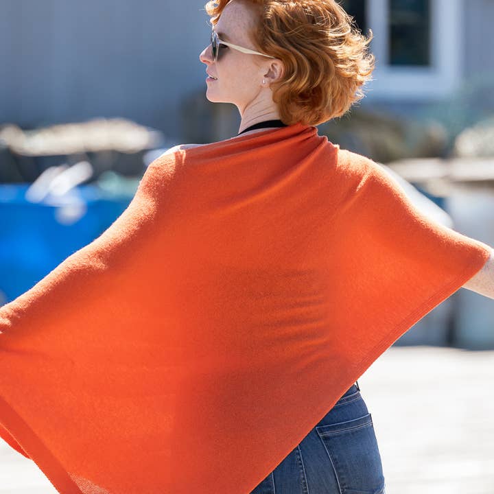 Margolis Pineo Italia - Wholesale Poncho - Women's - ROMA TRAVEL PONCHO - Cashmere-Blend Best Seller71