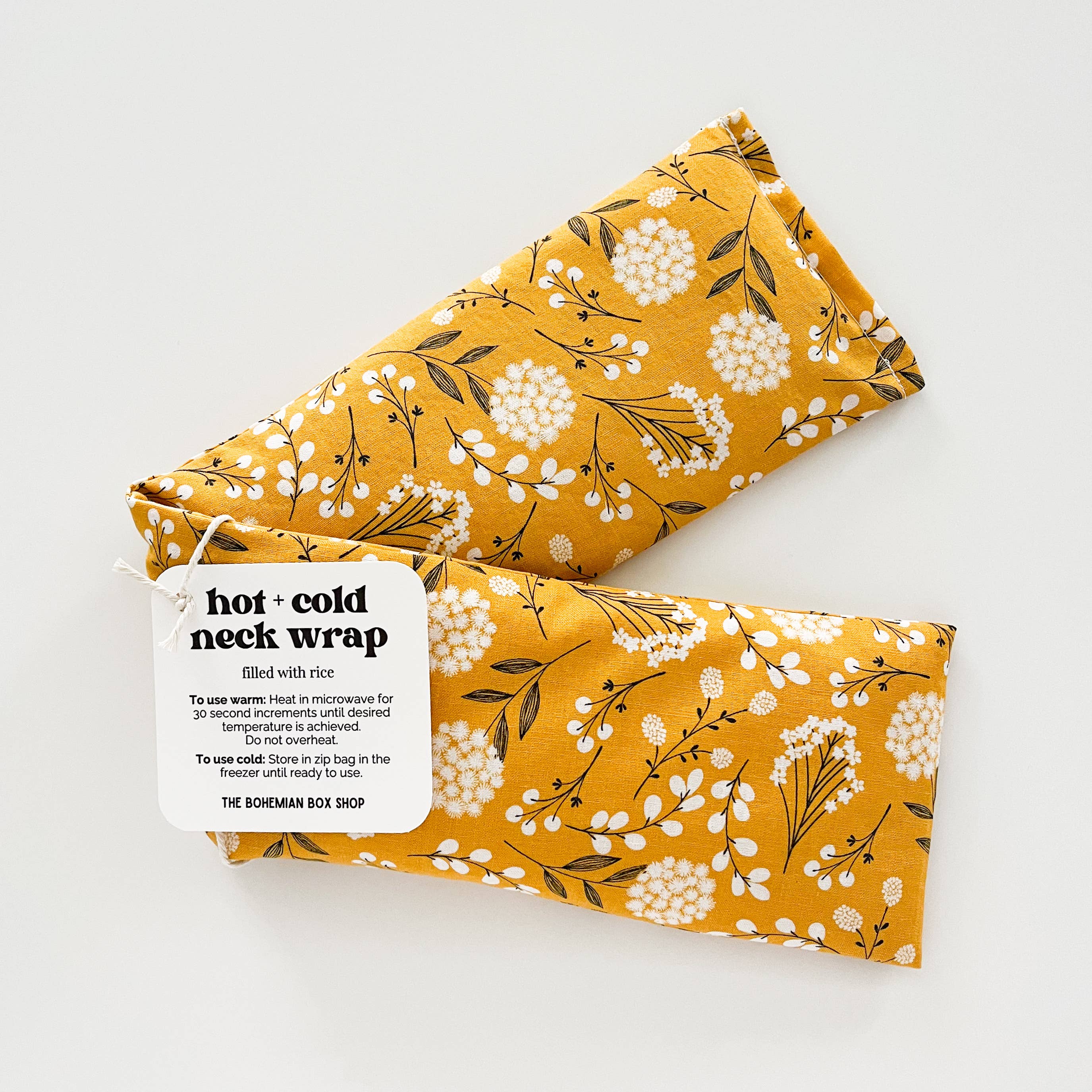 The Bohemian Box Shop - Wholesale Hot/Cold Compress - Hot & Cold Therapy Neck Wrap - Woodland Cotton