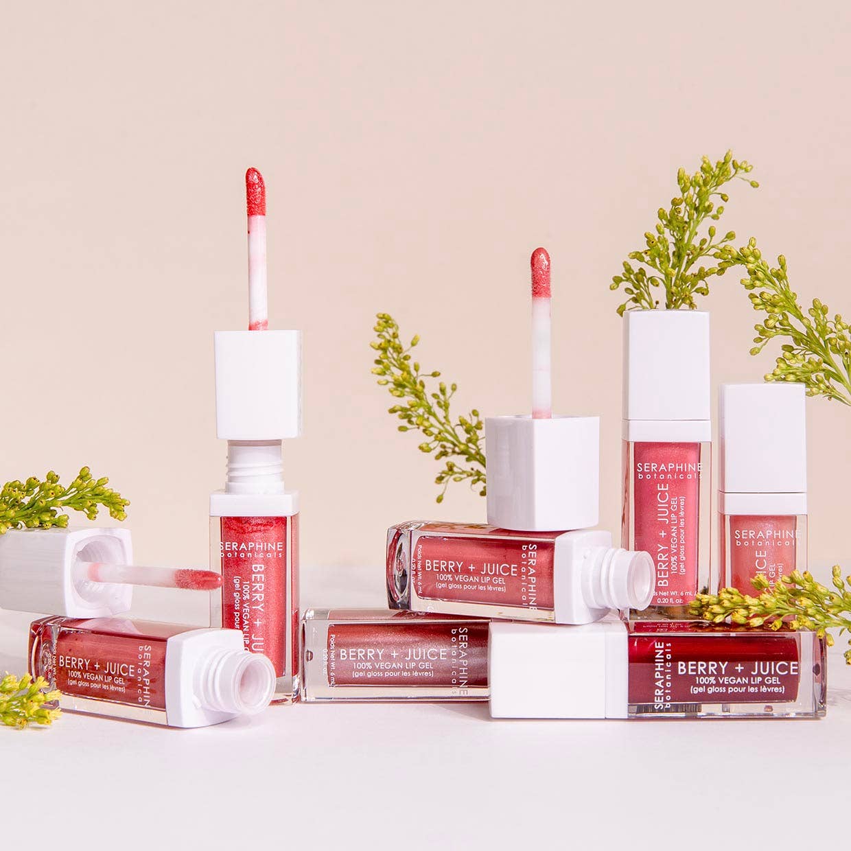 Seraphine Botanicals - Wholesale Lip Gloss - Berry + Juice - 100% Vegan Lip Gel13