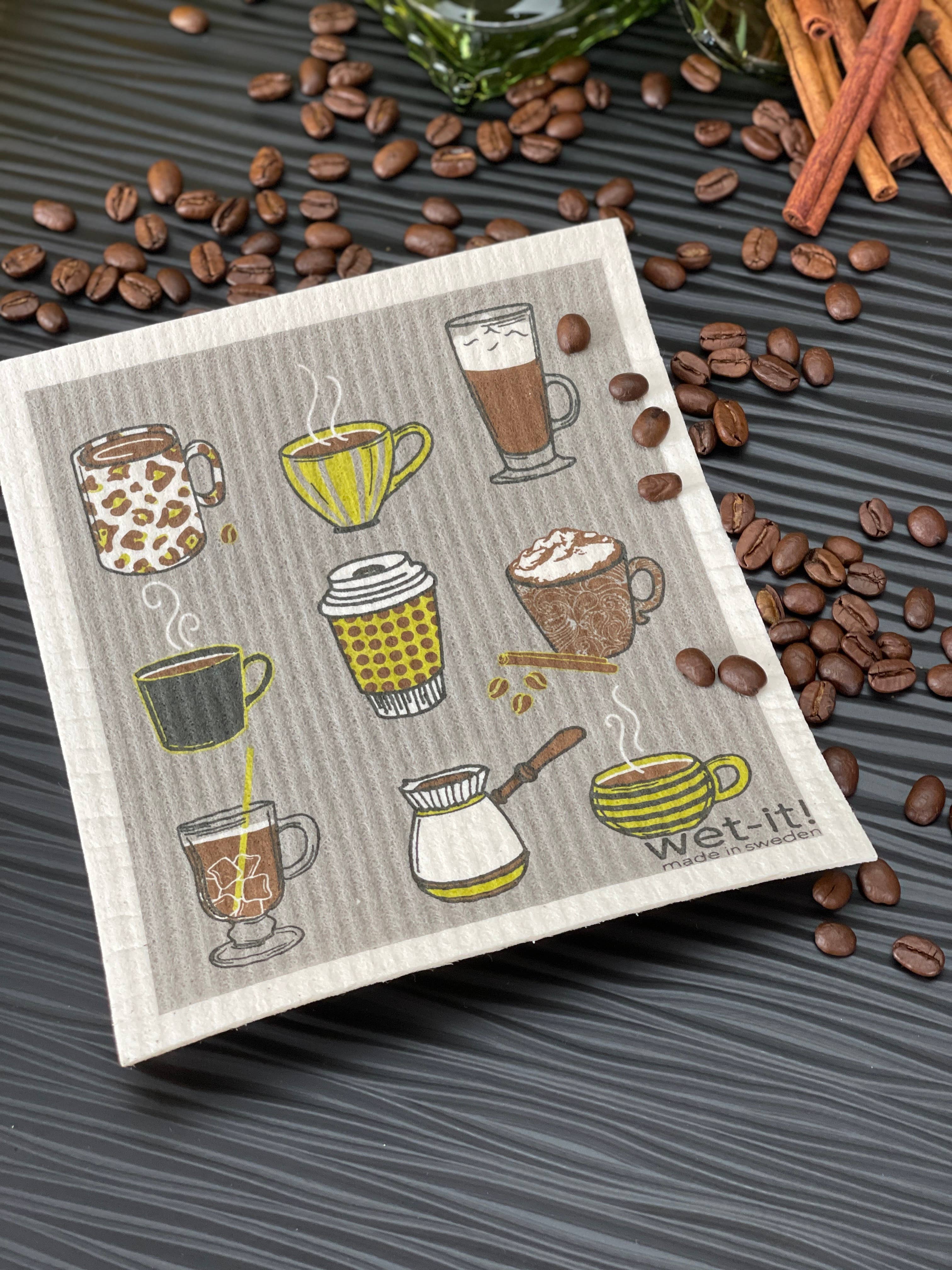 Wet-it! - Wholesale Dishcloth - Coffee Shop Swedish Cloth1