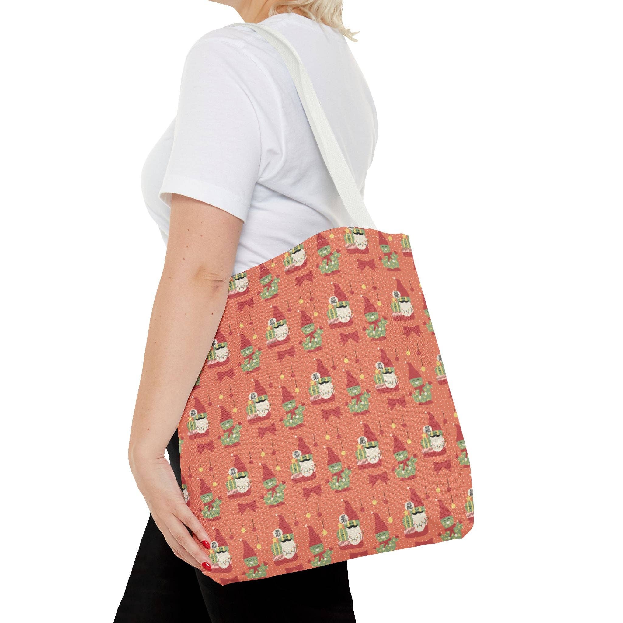 Happythings76 - Wholesale Tote Bag - Women's - Christmas Cactus Gnome Gift Tote Bag — Cute Holiday Carry-All 🎁✨5