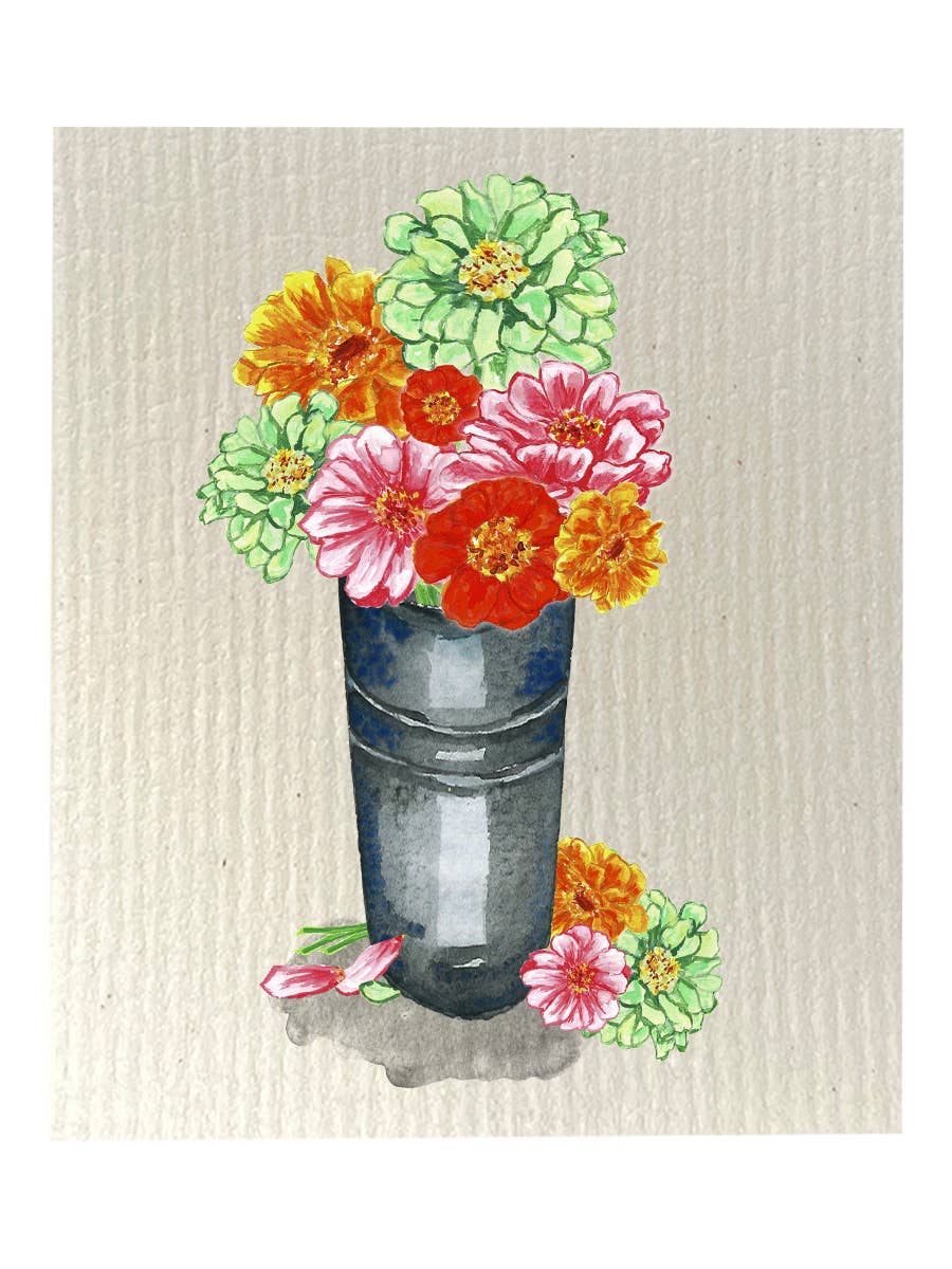 Knollwood Lane - Vente Torchon - Ensemble de 2 torchons biodégradables Floral Collection TWO3