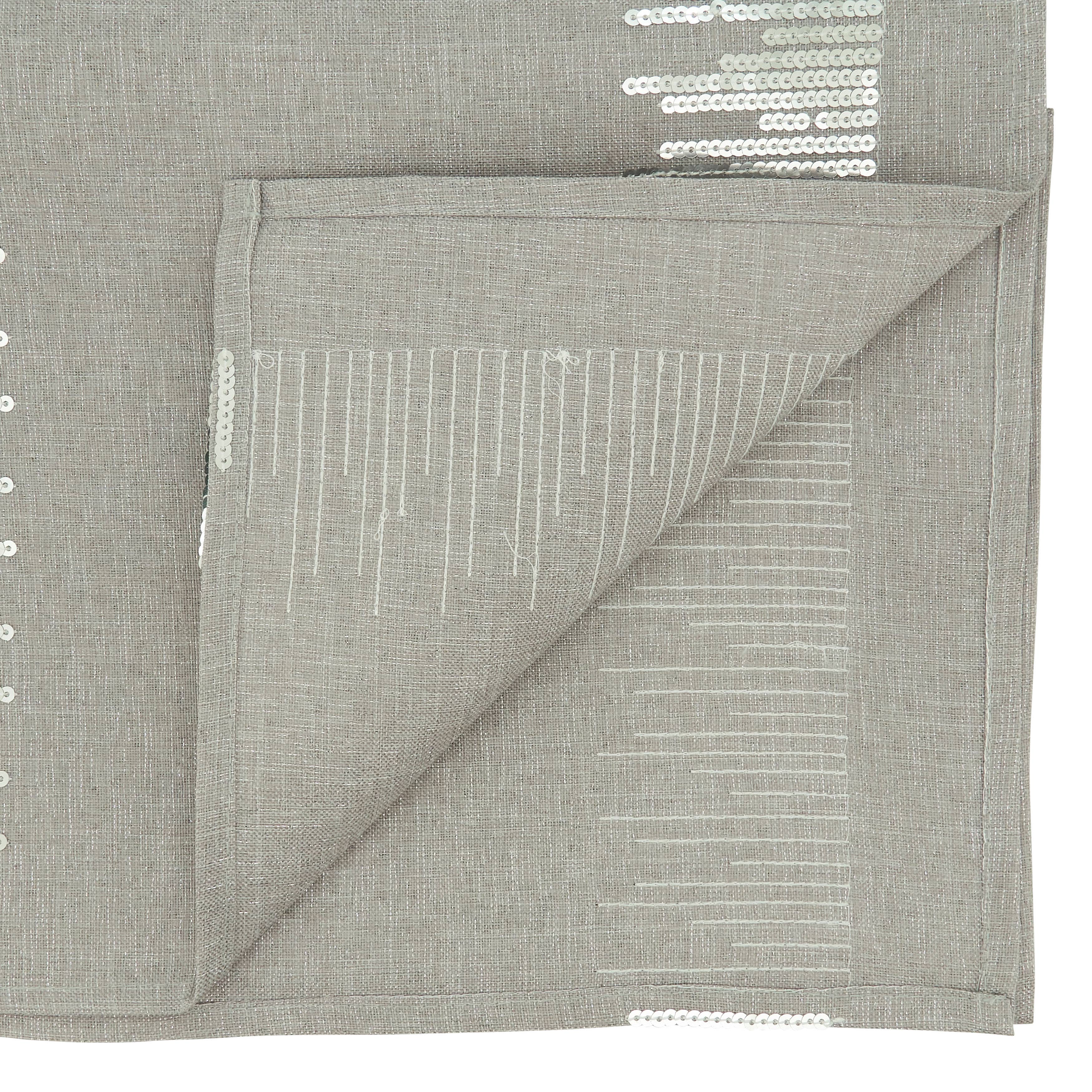 Silver Sequin Border Runner for wholesale on Faire2