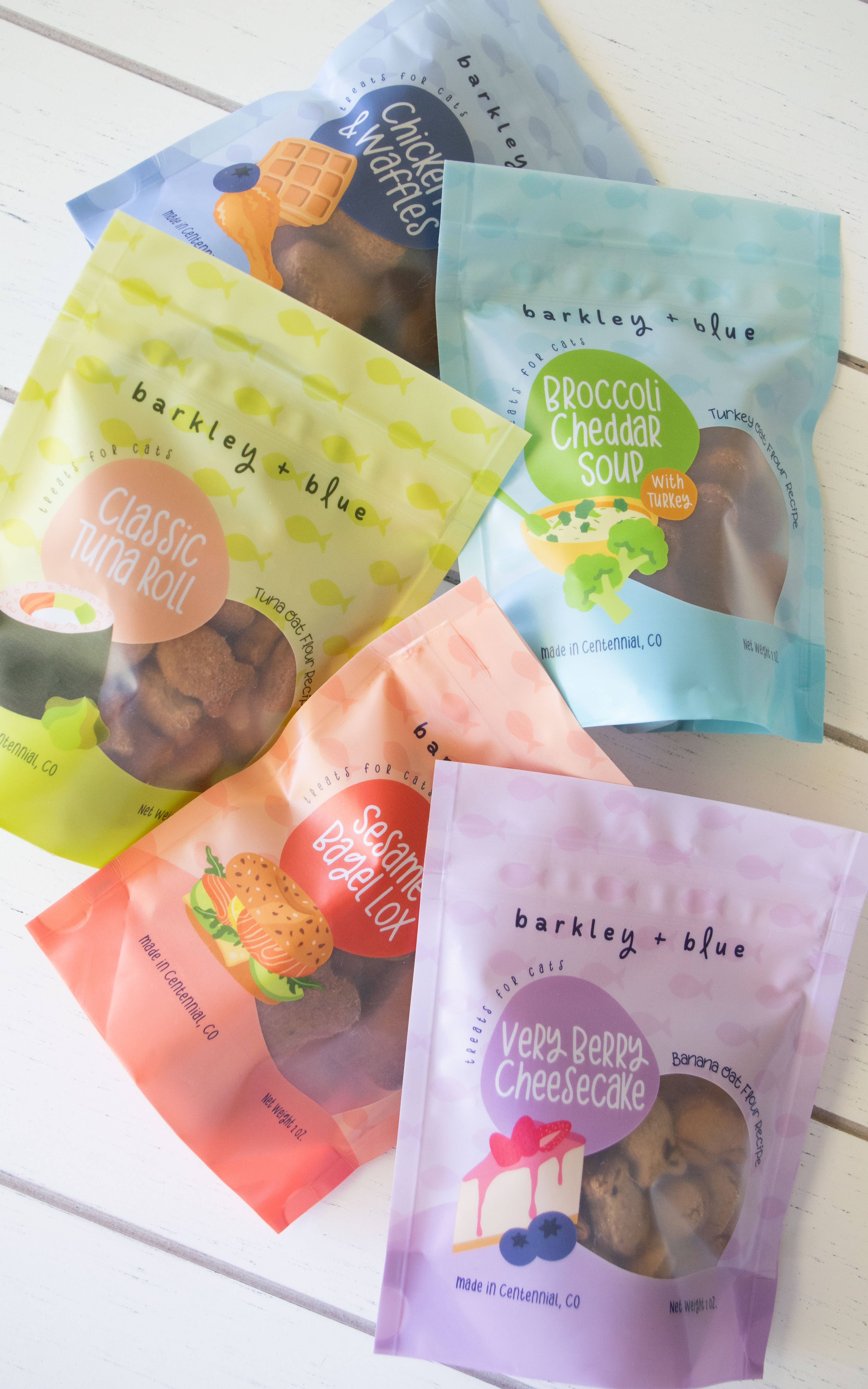 Barkley & Blue - Vente Friandises – chat - Friandises pour chats à la soupe au brocoli et au cheddar - Cat Treat Biscuits2