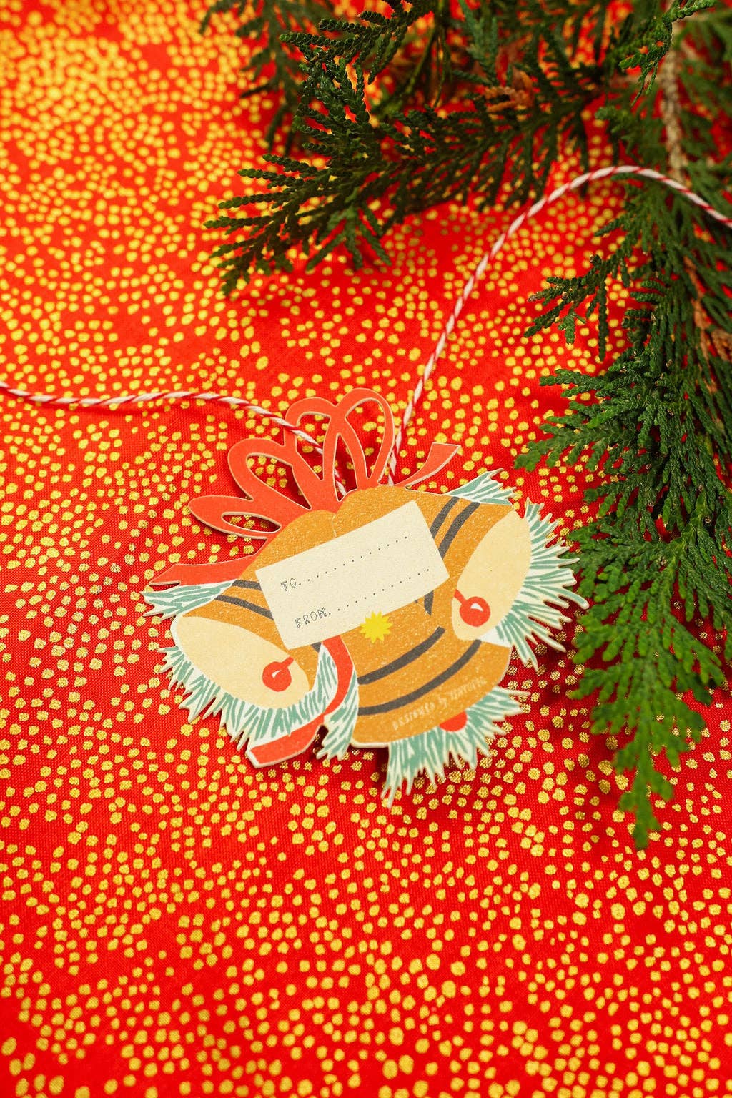 Isatopia - Venta al por mayor Etiquetas de regalos - Jingle Bells - Paquete de 6 Etiquetas para Regalos4