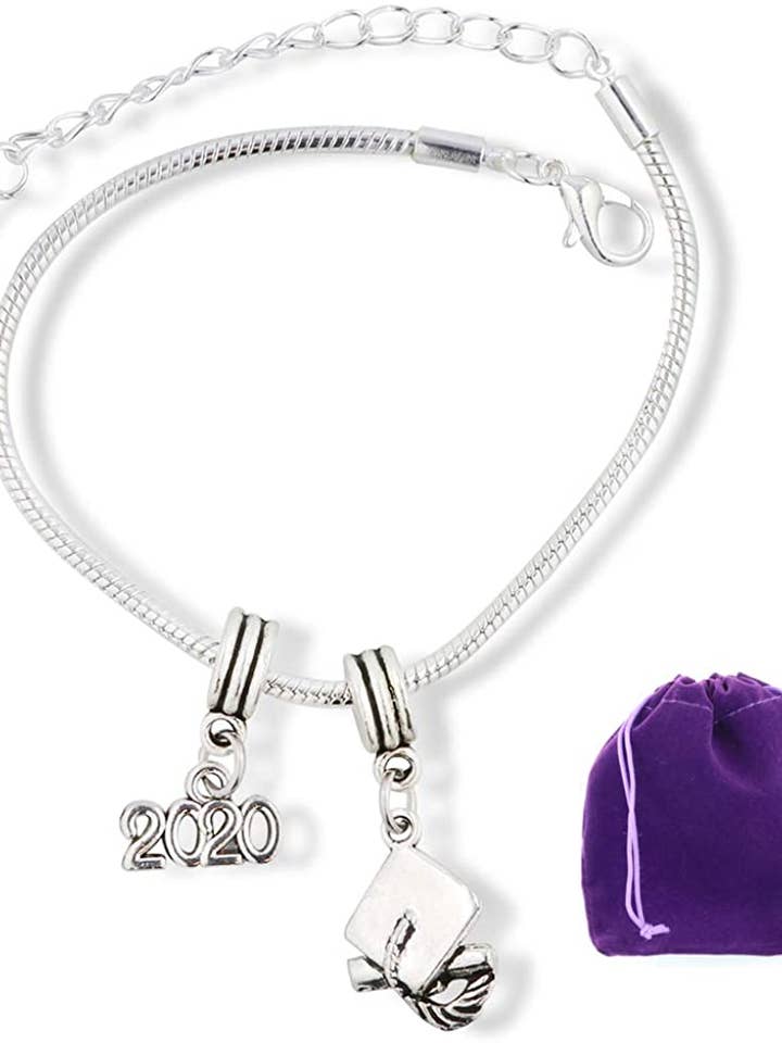 2020 Graduation Bracelet | Party Gifts for Her Bracelet Jewelry Charm Gift for Women Men Accessories Favors Class of 2020 Grad Gifts for wholesale by Dave The Bunny