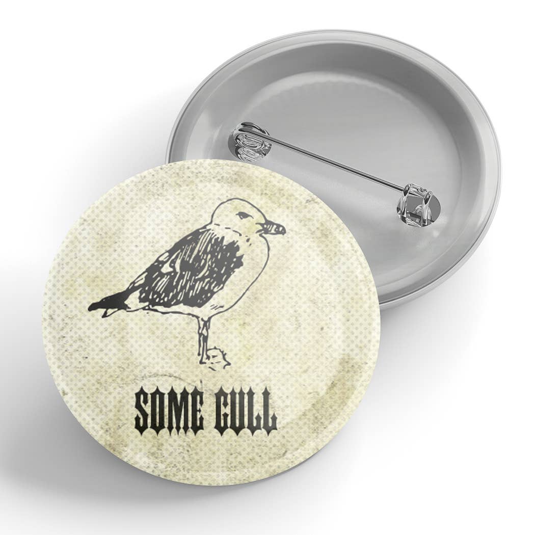 Some Gull Button for wholesale by Black River Letterpress & Paper Co.