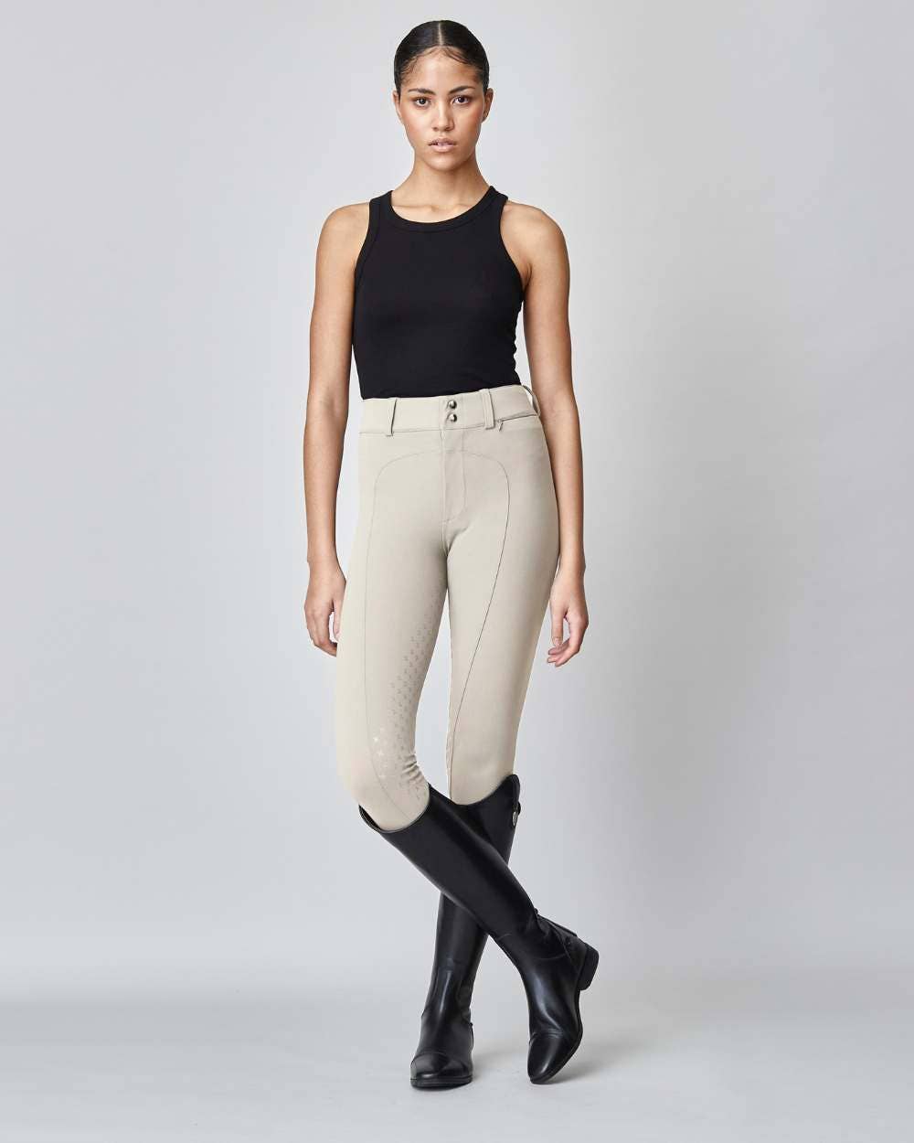 High-Rise Compression Breeches Tan for wholesale on Faire5
