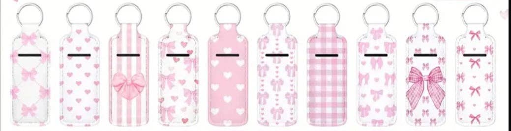 MadeByHBK - Wholesale Keychain - Unisex - Heart and Bows Lipgloss Keychain Holders12