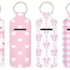 MadeByHBK - Wholesale Keychain - Unisex - Heart and Bows Lipgloss Keychain Holders12