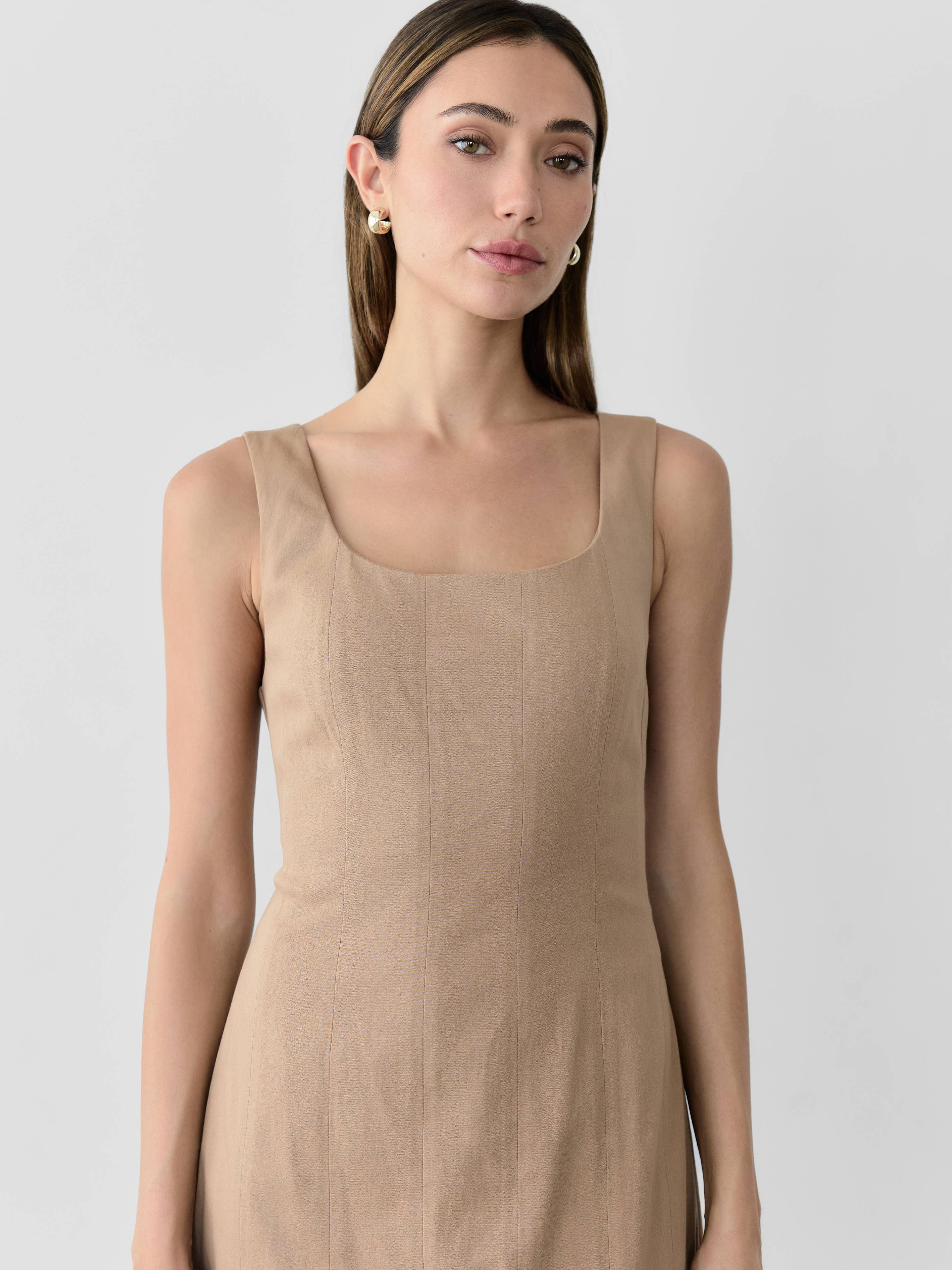 MOD REF - Wholesale Dress - Women's - The Lyra Dress | Sleek Paneled Bodycon Dress13