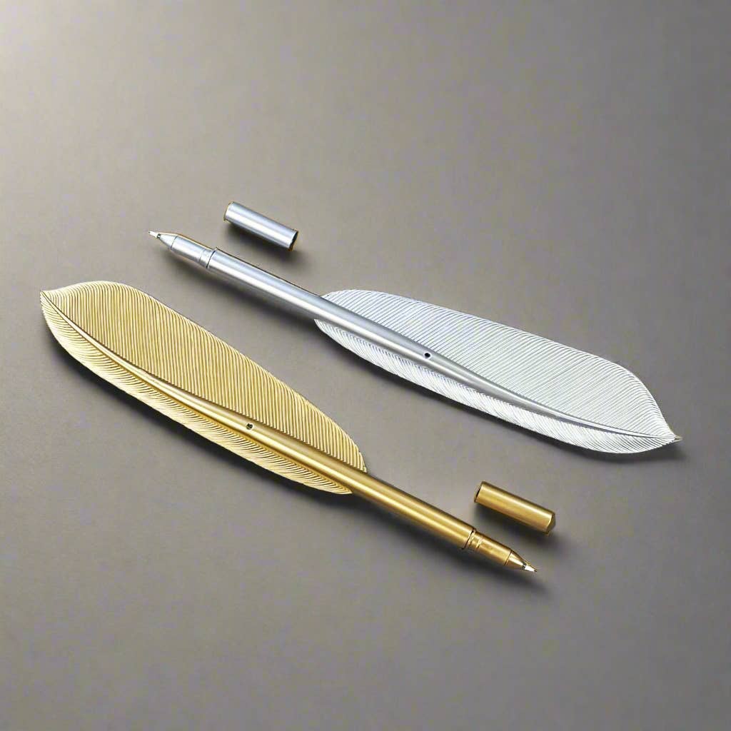 Soothi | Containers Of Creativity - Wholesale Pen - Elegant Feather Style Pen - Unique Quill Inspired Design1