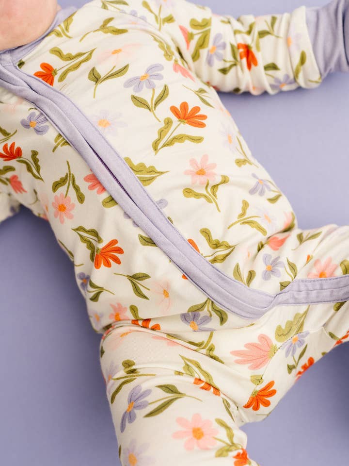 Little One Shop - Wholesale Sleepsuit - Baby - Daisy Daydream Bamboo Sleeper