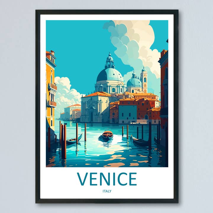 Cartaz de Viagem Veneza Itália por atacado de TravelzonaArt