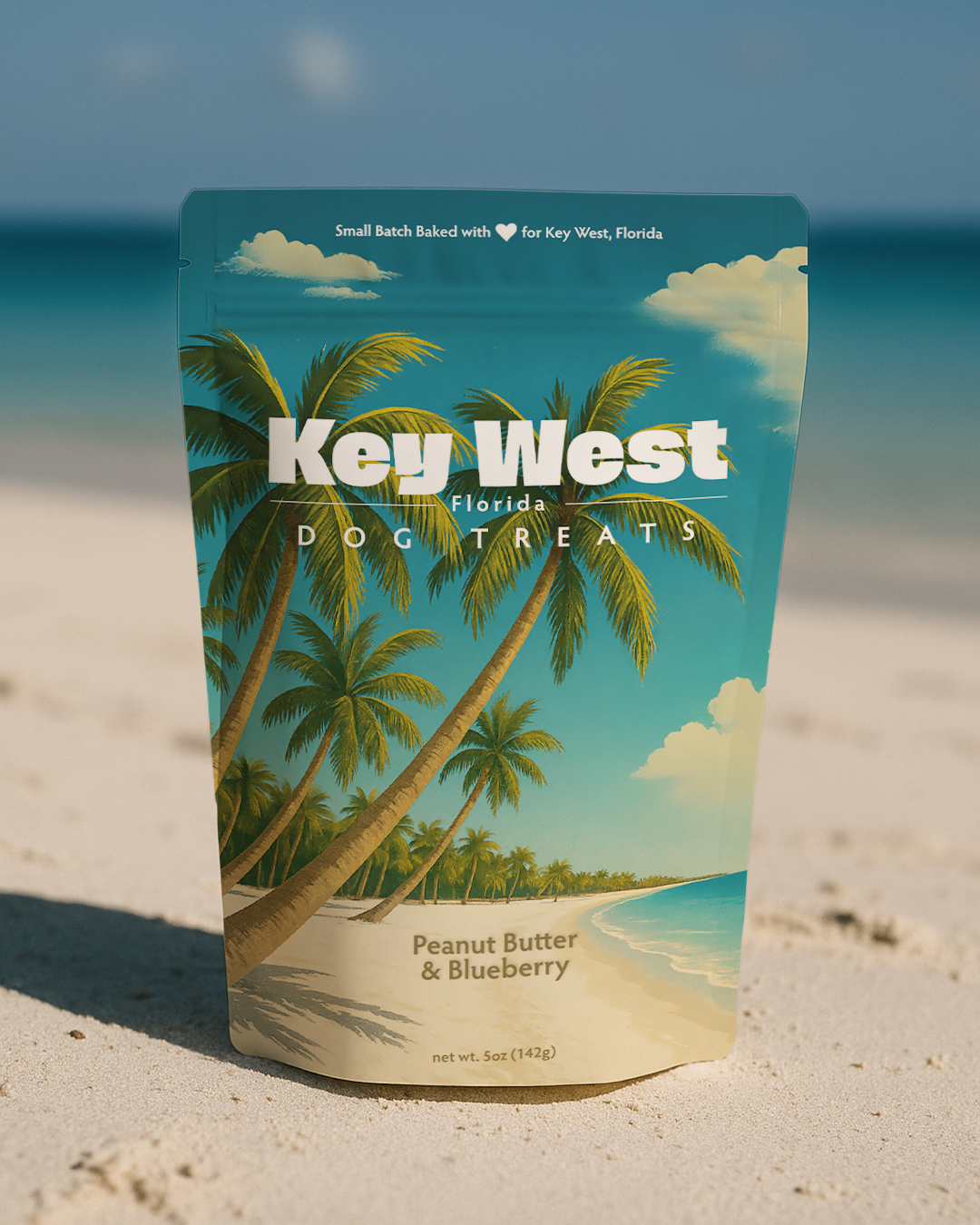 Neoteric Brands - Wholesale Pet Treats - Dog - Key West, FL Souvenir Dog Treats - 5oz Small-Batch1