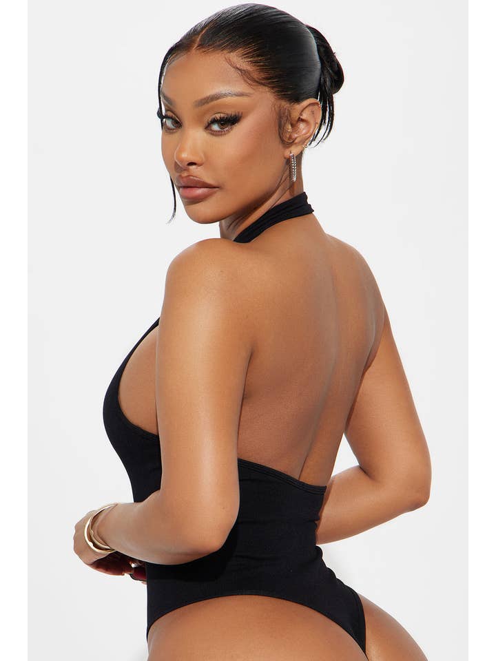 5besties inc - Wholesale One Piece Swimsuit - Women's - HIGH NECK BUTTON UP BODYSUIT2