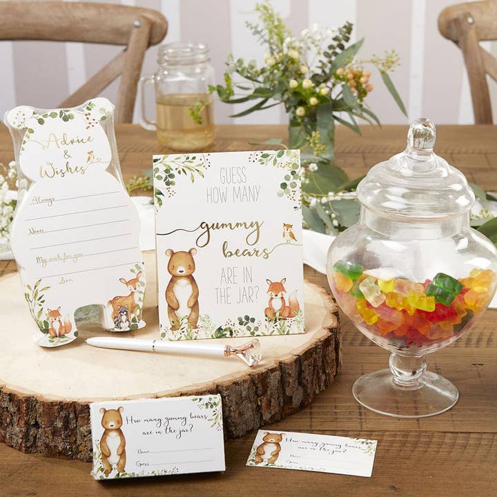 Kate Aspen - Wholesale Card Game - Woodland Baby Advice Card & Baby Shower Game (Set of 50)