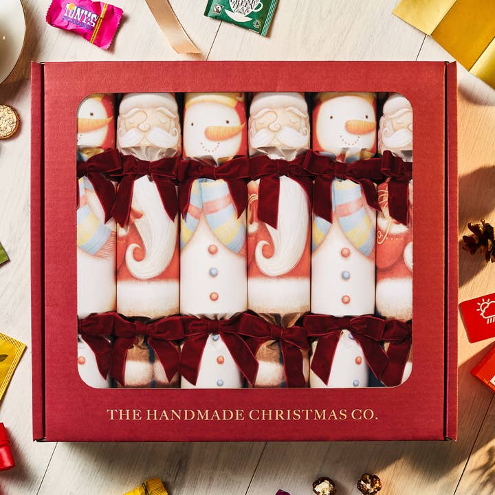 Reunión de Invierno Crackers de Navidad de Lujo Hechos a Mano (6 piezas) para venta al por mayor de The Handmade Christmas Co.