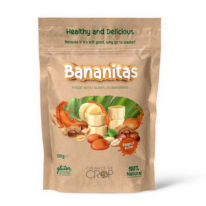 Bananitas Peanut - Snack Sustentável de Banana com Chocolate e Açaí por atacado de Cream of the Crop