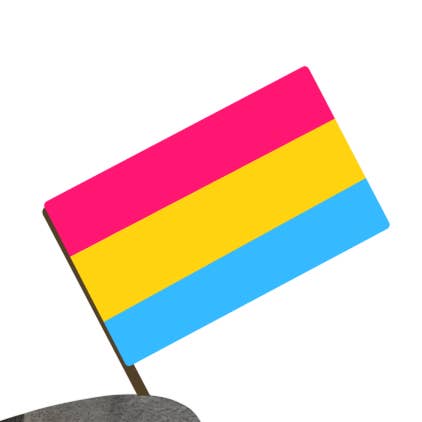 Pan Flag Sticker for wholesale by Art By Kay Rae