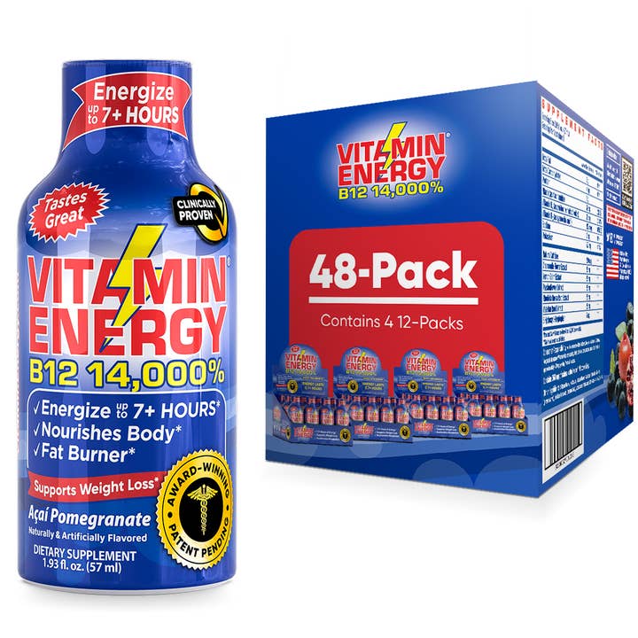 Vitamin Energy - Vendita all'ingrosso Bevande isotoniche/energetiche - Vitamin Energy® B12 14.000% Energy Shots (melograno di Acai)3