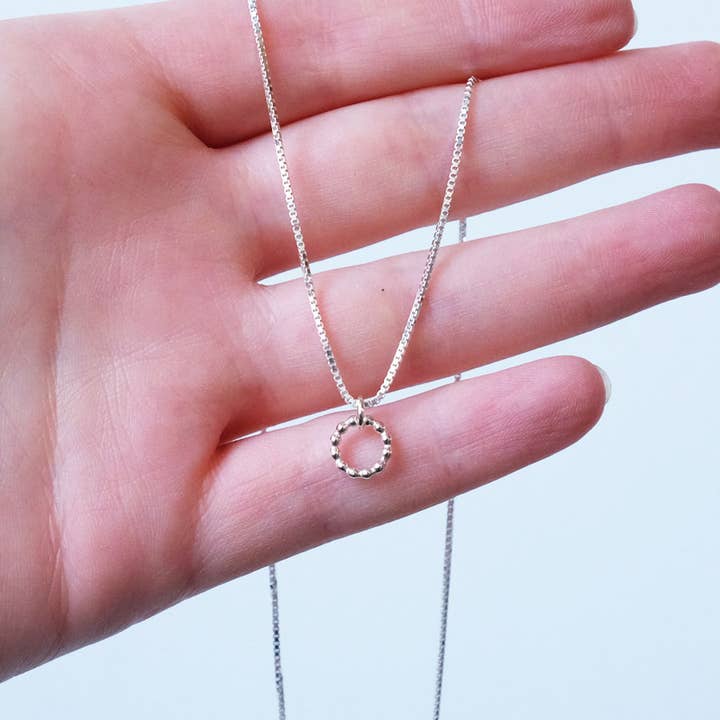 Mini Sun Charm Necklace for wholesale by Glass Sky Jewelry