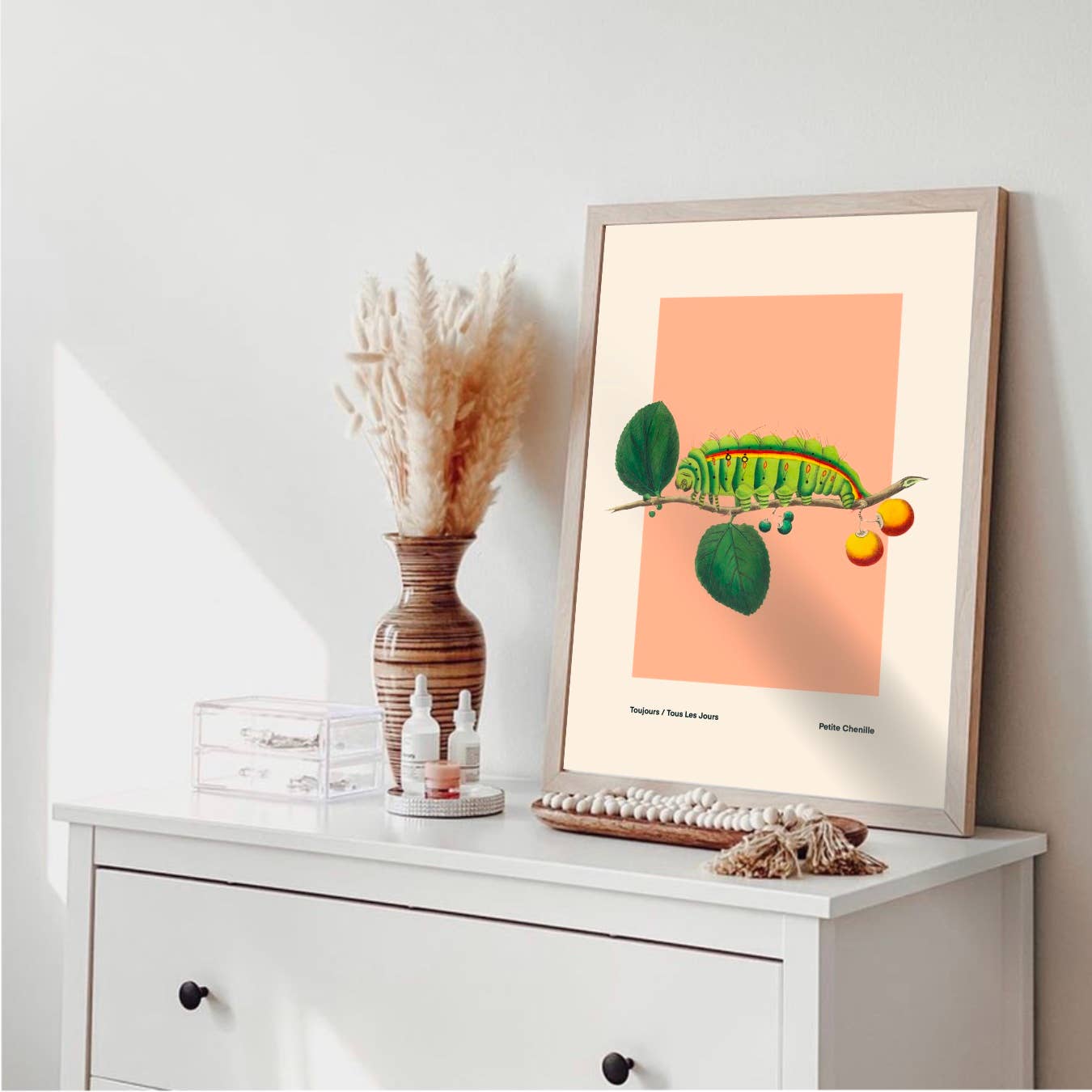 Kate Fox Design – wholesale Art print – Bug Art Print, Green, Blue, Red., Vintage, Insect Art2