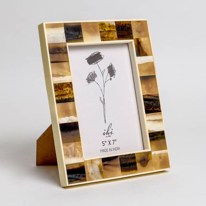 Horn Photo Frame for wholesale by India Handicrafts Inc