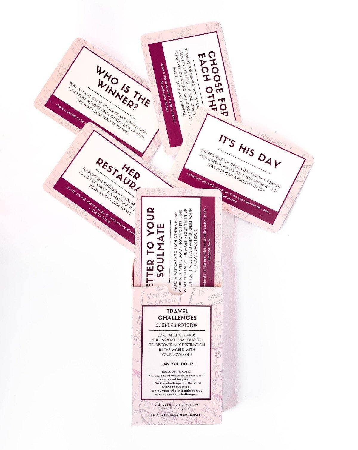 Travel Challenges - Vendita all'ingrosso Giochi di carte - Sfide da viaggio - Edizione coppie6