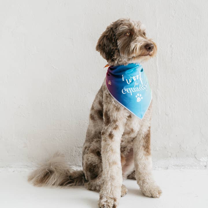 dexypaws - Wholesale Pet Bandana - Dog - Bandana "I Woof For Equality"