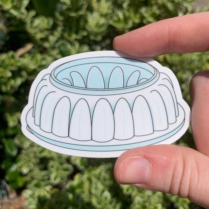 Vintage Tupperware Jel-N-Serve Jello Mold Sticker/Magnet for wholesale by Extremely Retro