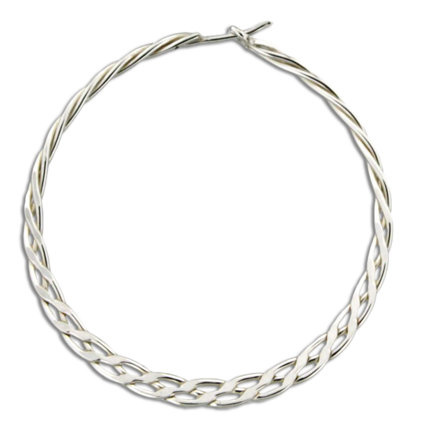 Mark Steel Jewelry - Wholesale Hoop Earrings - Braided 40mm Hoop Earring2