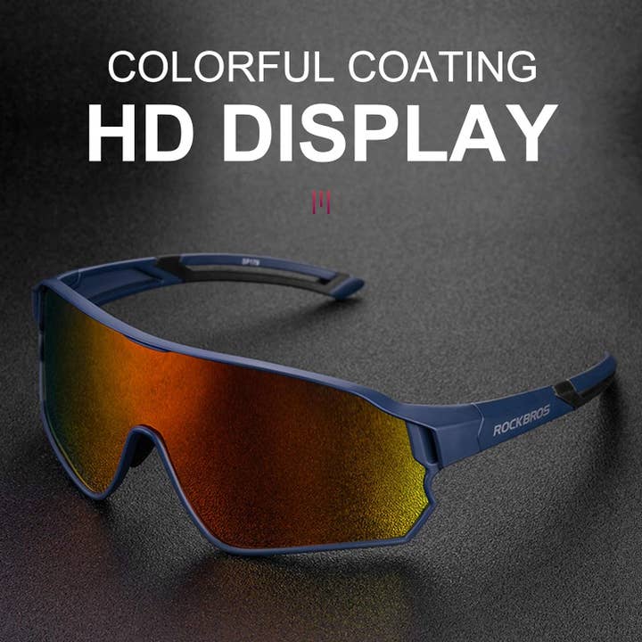 SPARE-SPECS, LLC - Wholesale Sunglasses - Unisex - ROCKBROS Polarized Full Lens Sunglasses Cycling Bicycle Glasses Outdoor Sports Eyewear UV40011