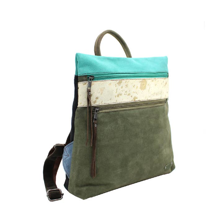 Soruka Barcelona - Vente Sac à dos – femme - Sac à dos Louise en cuir suédé1