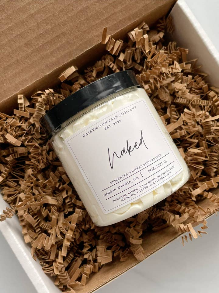 Artisan Whipped Body Butter | Naked Whipped body Butter | Unscented Body Butter | For Dry Skin | Gift for her | Bath & Body Gift | 6 oz. for wholesale by Daisy Mountain Company