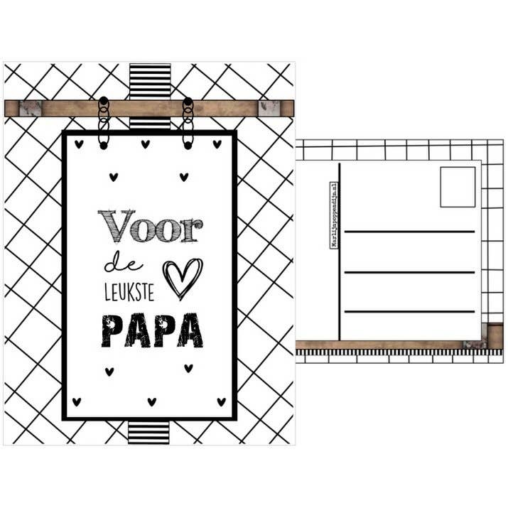 A6 card with the text ''For the best dad'' for wholesale by Marlijnpoppendijn