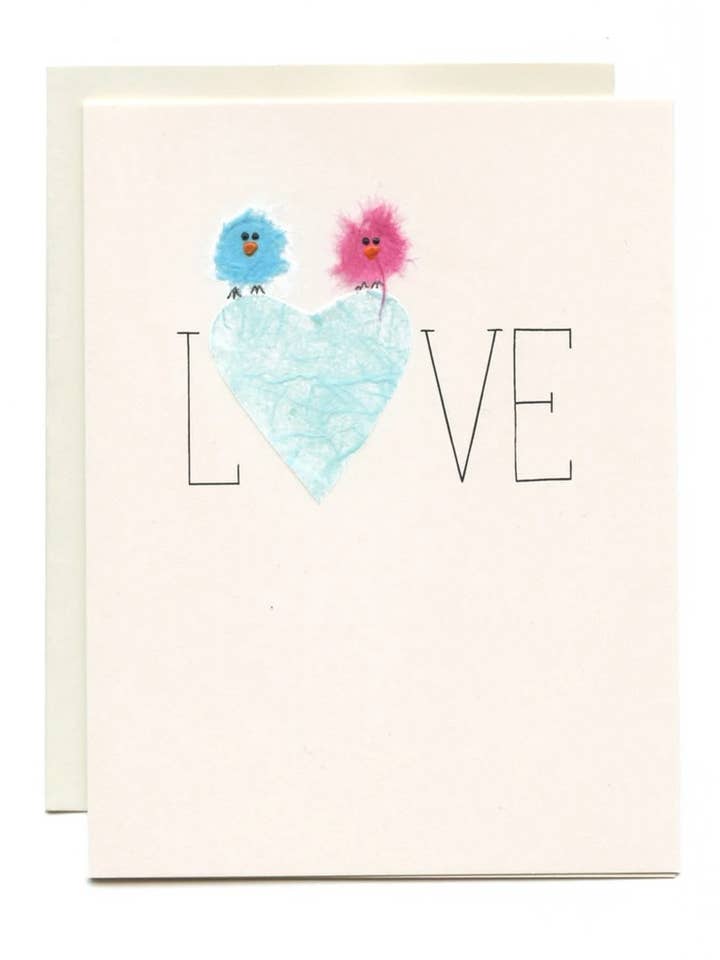 „Big LOVE” vogels voor wholesale door FLAUNT HANDMADE CORRESPONDENCES