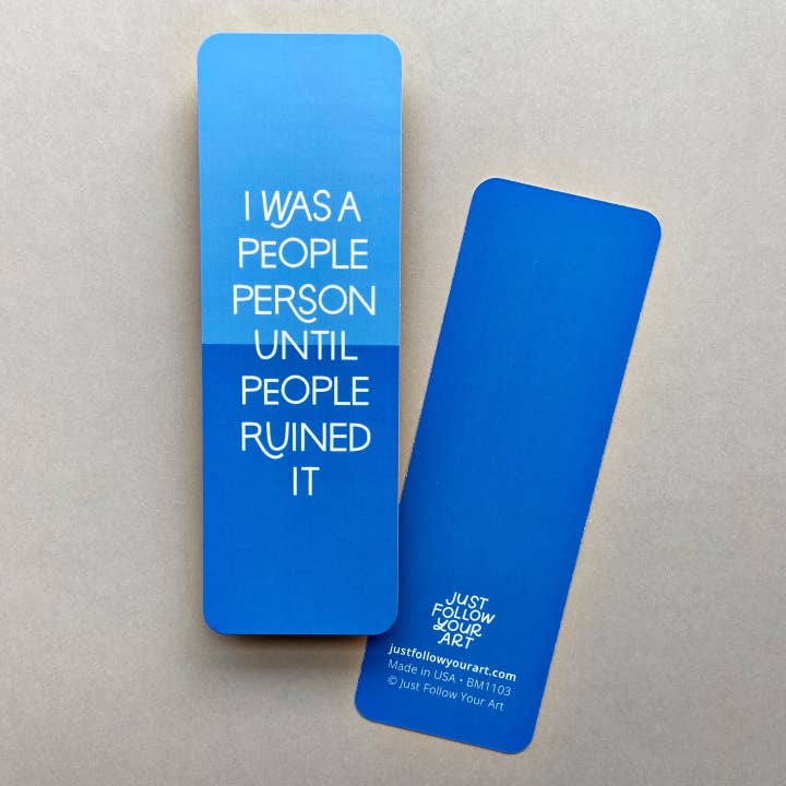 Just Follow Your Art – Engroshandel Bogmærke – People Person Bogmærke | Sjove bogmærker, Introverte citater
