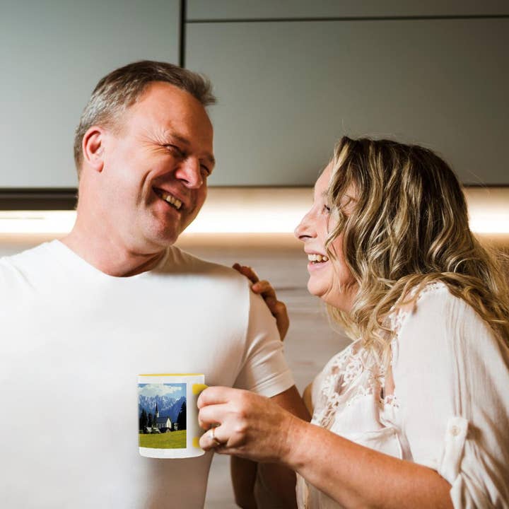 3dRose - Wholesale Coffee Mug - 3dRose, Austria, Gosau, Dachstein Alps, Spire of the church -EU03 RER0027 - Ric Ergenbright, Mug3