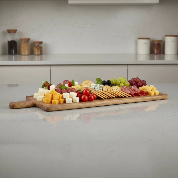 BD-23 Solid Mango Wood 100 cm Meze Board for wholesale by IRONBRIDGE FURNITURE